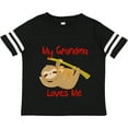 thumbnail image 3 of Inktastic My Grandma Loves Me Sloth Boys or Girls Toddler T-Shirt, 3 of 5