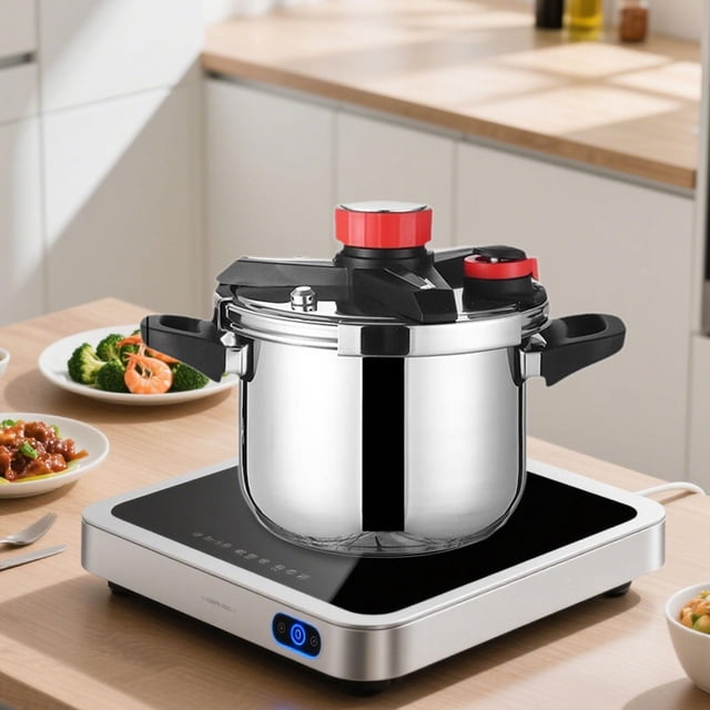 Elodie 316 Stainless Steel Pressure Cooker High Pressure Pot for Commercial Camping 6L