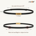 thumbnail image 6 of SUOSDEY Skinny Women Belt Thin Women Belt Ladies Dresses Belt with Alloy Turn Lock, 6 of 8