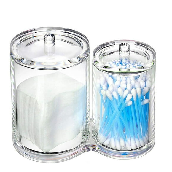 Clear Qtips Holder,Clear Qtips Holder Plastic Cotton Swabs Storage Box Qtip Holder Storage Canister Rapid Response