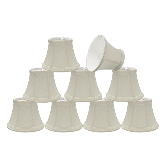 Aspen Creative Corporation 5'' Linen Bell Candelabra Shade (Set of 9)