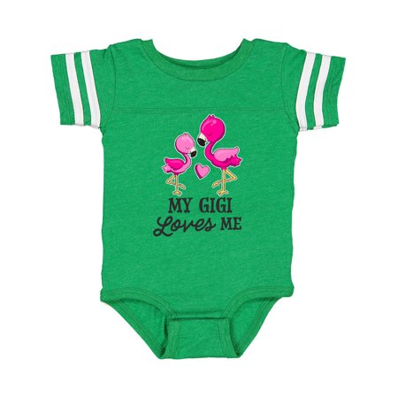

Inktastic My Gigi Loves me with Two Flamingos Gift Baby Boy or Baby Girl Bodysuit