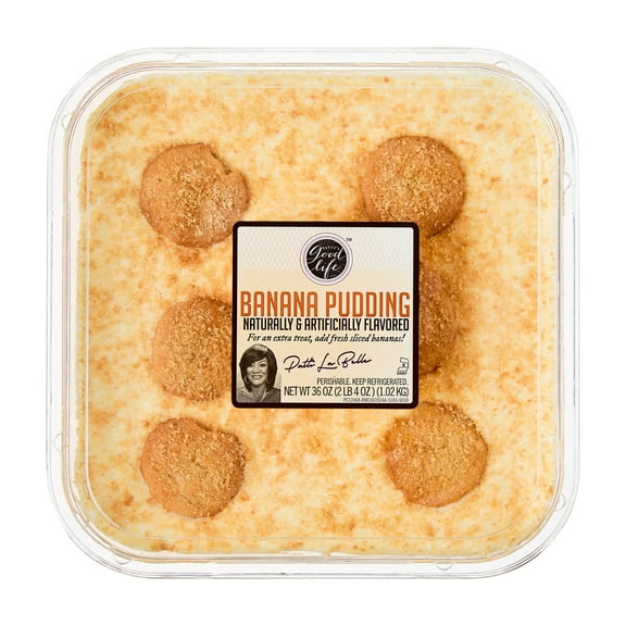Patti LaBelle Banana Pudding Vanilla Wafer Topped Dessert, 36 oz Refrigerated Dish, No Nuts