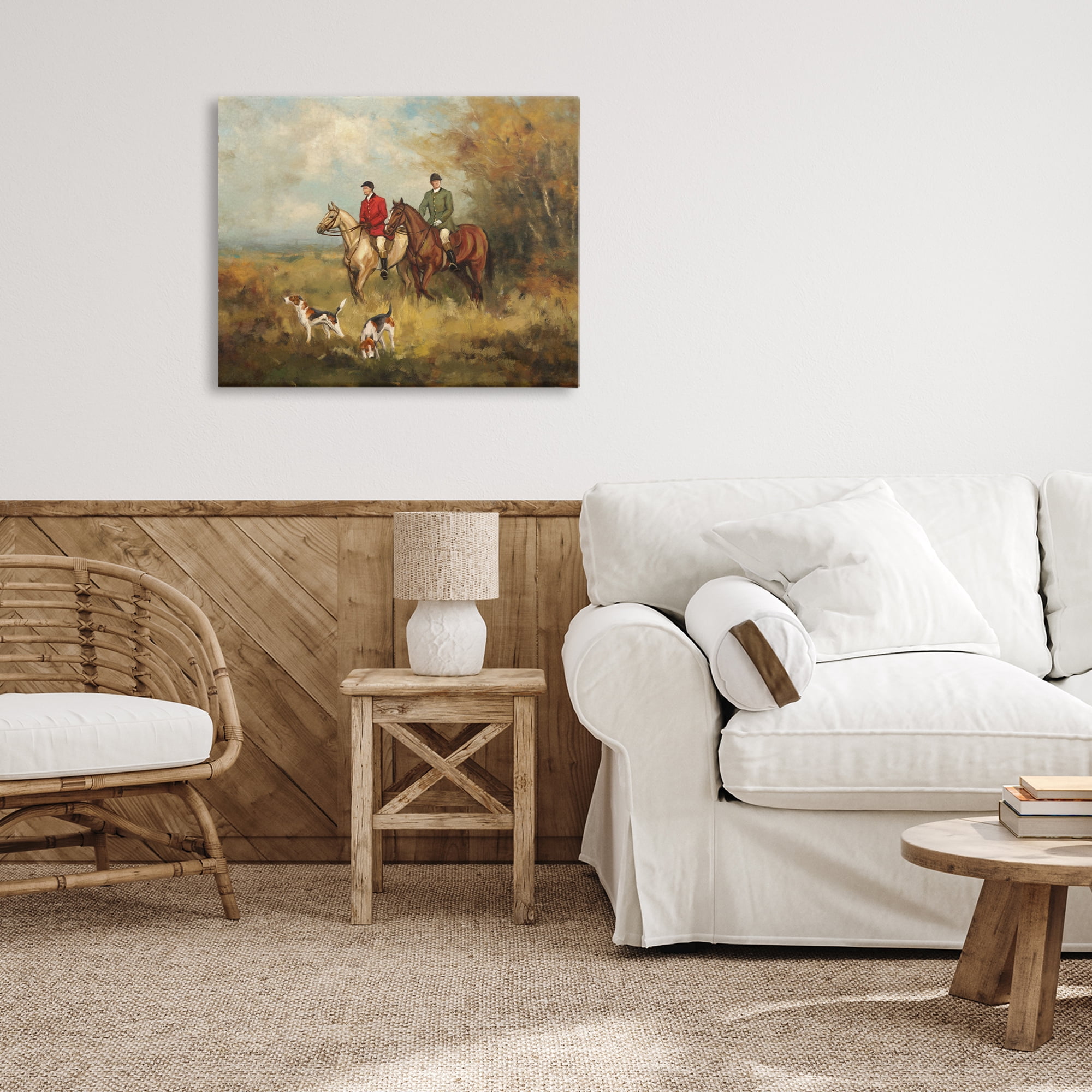 Stupell Industries Autumn Riders with Hounds Canvas Wall Art, design by Ziwei Li