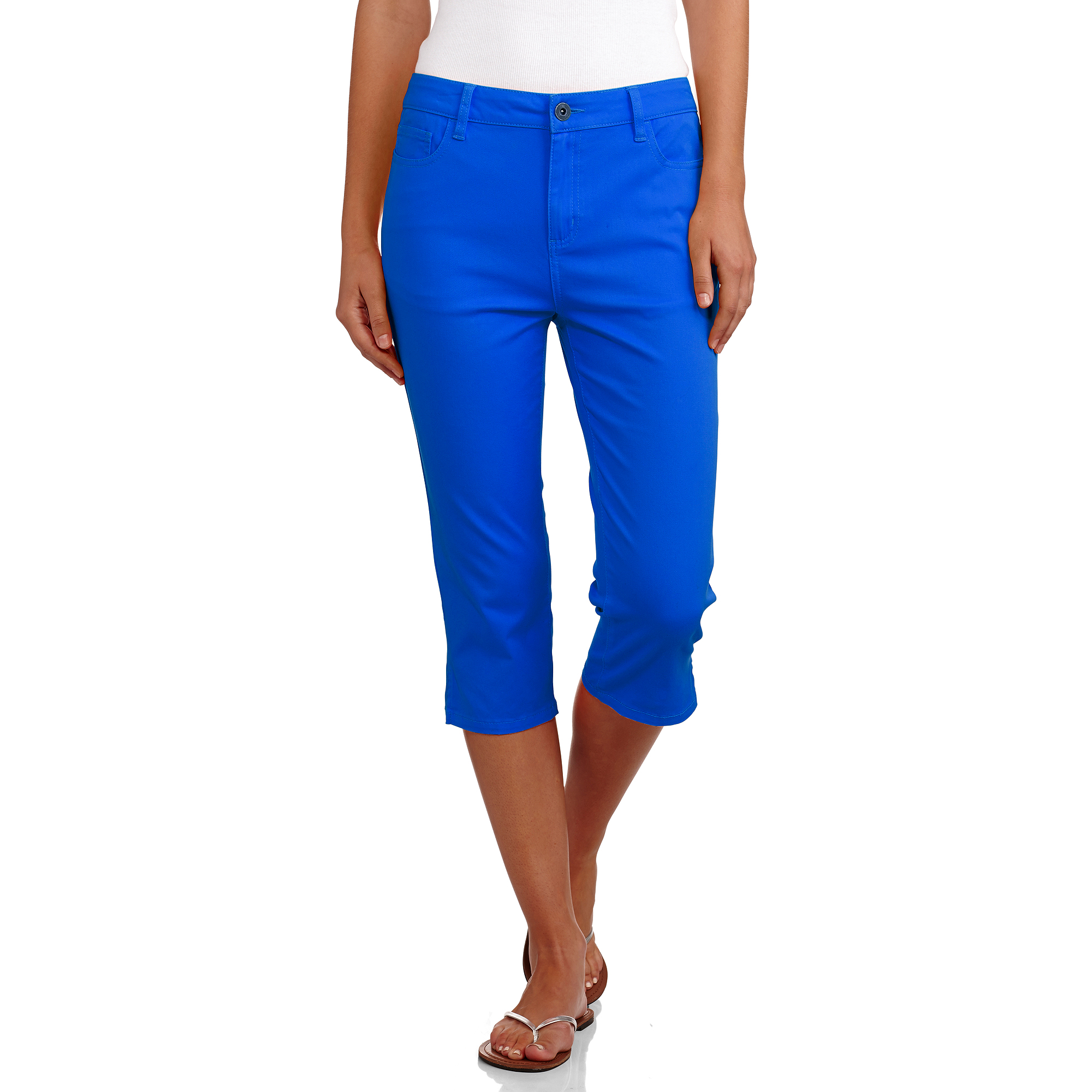 Womens Colored Cropped Skinny Jeans