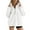 White, variant on Women's Half Zip Sweatshirts Fleece Stand Collar Long Sleeve Thumb Hole Oversized Pullovers with Pockets
