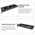 thumbnail image 5 of WASHWEPE ARGB Gaming Graphic Card Cooler with Triple Fan for Strong Heat Dissipation and Elegant Lighting Black ABS, 5 of 8