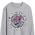 thumbnail image 3 of Marvel Spider-Man - Valentine I'm Stuck On You - Men's Long Sleeve Graphic T-Shirt, 3 of 5
