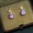 thumbnail image 2 of Women Charm Engagement Jewelry Cubic Zircon 925 Silver Drop Earrings Gift A Pair, 2 of 3