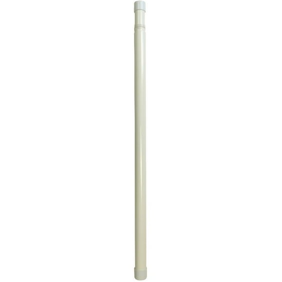 48" - 72" White Adjustable Closet Rod