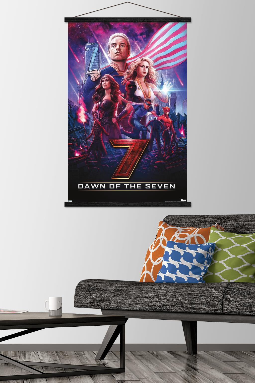 The Boys: Season 3 - Dawn of the Seven Wall Poster with Magnetic Frame, 22.375" x 34"
