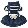 thumbnail image 1 of MesaSe Robe en Jean pour Chien Jupe en Denim Cowboy Jupes Robes Hiver Automne, 1 of 4