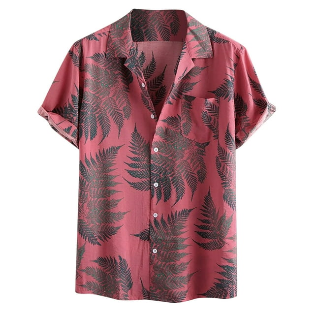 Chemise à Manches Courtes à Boutons pour Hommes, Mode Décontractée et Confortable