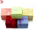 thumbnail image 6 of 12/24/36pcs Ring Storage Box Earring Storage Gift Box High Quality Paper Jewelry Packaging Container Small Jewelry Box Display Dark Blue 12 pcs, 6 of 6