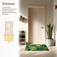 thumbnail image 3 of ODIKA 5'x7' Machine Washable Non-Slip Area Rug, Playful Tropical Leaf High Traffic Rug, Green, 256596, 3 of 7