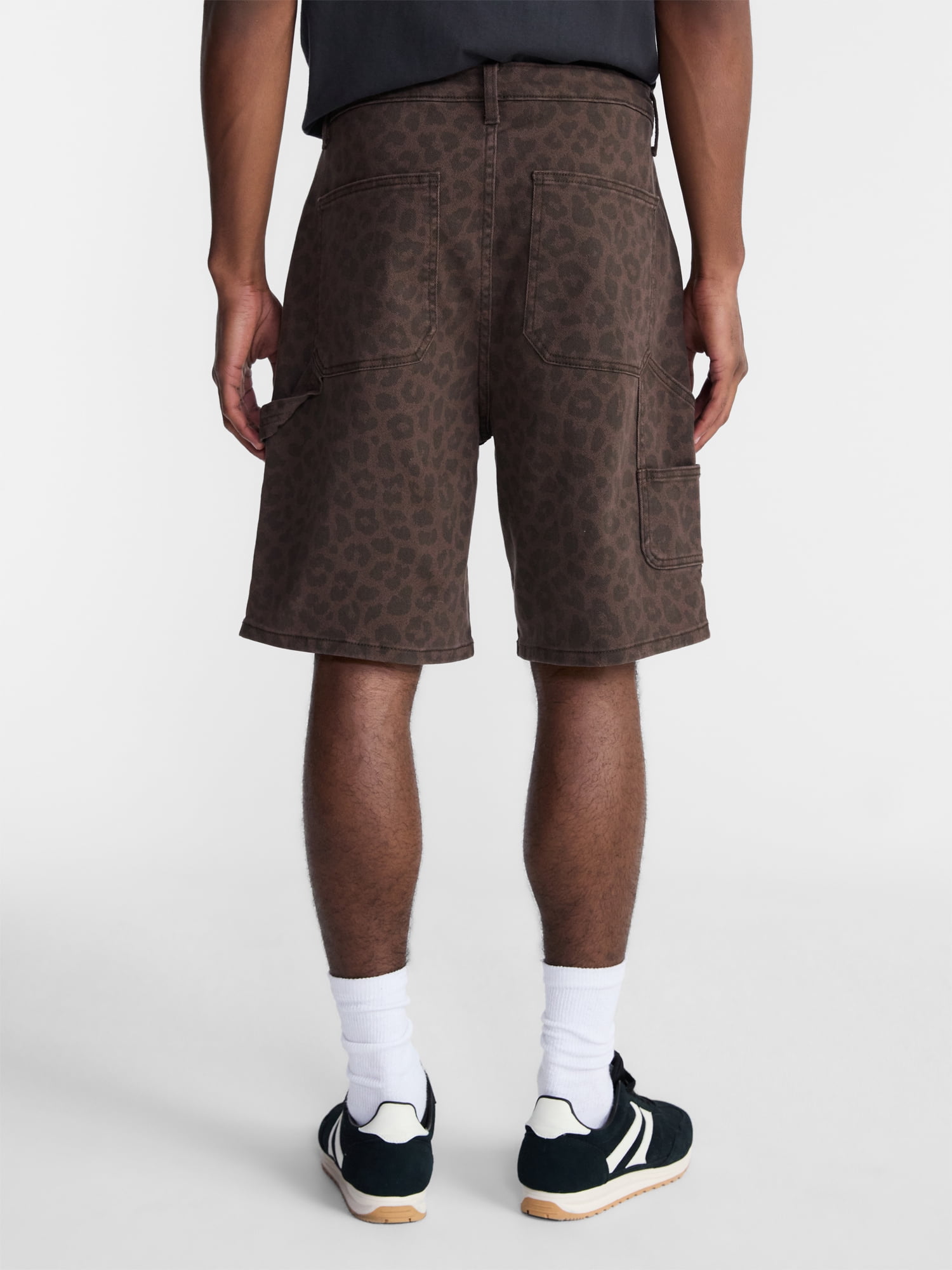 No Boundaries Men's & Big Men's Leopard Pattern Printed Denim