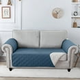 thumbnail image 3 of Sanmadrola 100% Waterproof Sofa Anti Slip Couch Covers Machine Washable Furniture Covers Leakproof Sofa Slipcover for Dogs, Children, Pets, Aegean Blue, Loveseat, 3 of 9