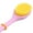 Yellow/Pink, variant on Pink Bath Body Brush for Back Scrubber Bristles Shower Brush Massager with 13.4 Long Handle
