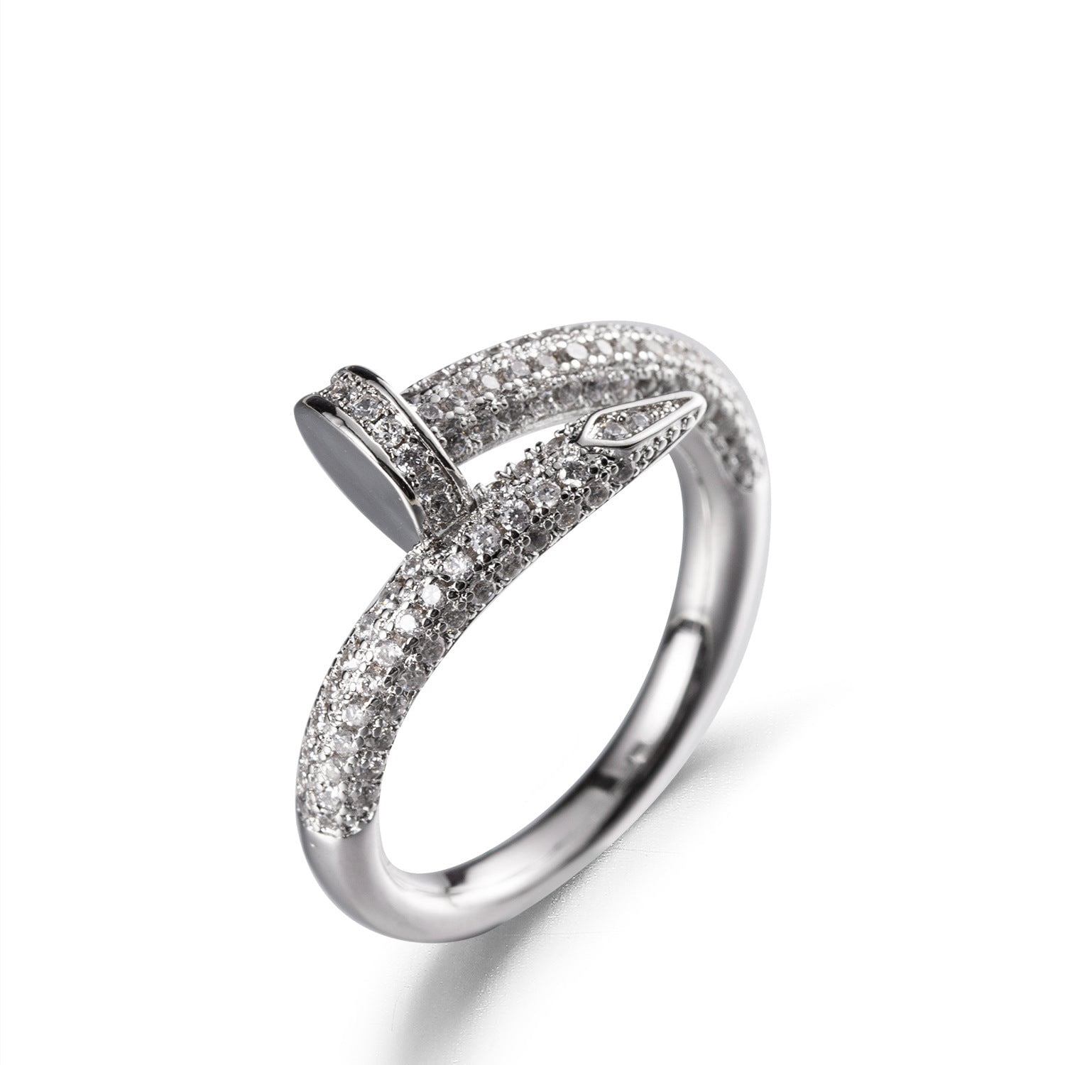 Gold Plated Nail Ring U Shape Korean Jewelry Trend Finger Nail Ring Wedding Jewelry Fashion Nail Art Decoration