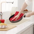 thumbnail image 5 of Simmore Premium Kitchen Towels, 100% Cotton Dish Towels for Drying Dishes, Ultra Soft Absorbent Ribbed Terry Towels Set with Hanging Loop, 18"x 28", 8 Pack, Red, 5 of 10