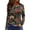 Gray, variant on OIOLOYJM Womens Tops Casual Vintage Floral Print Long Sleeve Crew Neck Shirts Cotton Loose Fit Work T Shirts Spring Basic Outfits Black M
