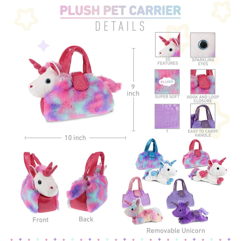 HOME4 Unicorn Toy Dolls Travel Carrying Bag  