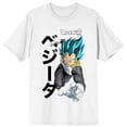 thumbnail image 4 of Dragon Ball Super Vegeta Kanji Men's White Crew Neck Short Sleeve T-shirt-3XL, 4 of 7