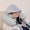 Grey, variant on 1pc Travel Pillow, Particle Hooded U-Shaped Pillow, Multifunctional Neck Pillow, Airplane Nap Hooded Neck Pillow