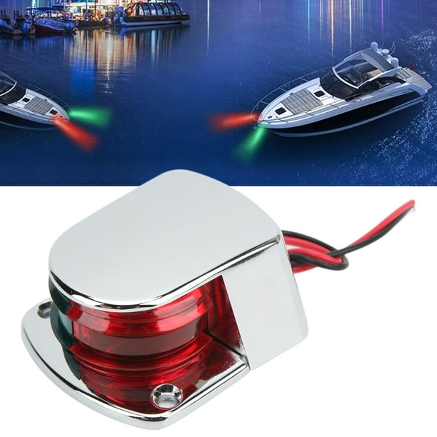 Loewten LED Bow Light,Boat Navigation Light LED Bow Light Red Green Lens  IP67 Waterproof 1 Mile Visibility For Yacht Sailboats Motorboats,Boat  Fishing
