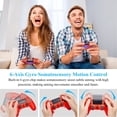 thumbnail image 4 of SAYDY Manette Sans Fil Compatible avec P-4 - SAYDY Télécommande Joystick Manette Compatible avec P-4 avec Câble de Chargement et Deux Moteurs (Rouge, 2021, Nouveau), 4 of 6