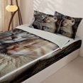 thumbnail image 3 of jejeloiu Kawaii Kitten Zipper Twin Comforter Sets with Fitted Sheet and 2 Pillowcases Kids,Cute Pet Animal Zipper Bedding Set,Reversible,4 Pieces, 3 of 7
