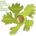 thumbnail image 3 of Lime Green 3-D Flower Pop Up Cards - 4" Wide, Set of 6, Birthday, Mother's Day, Easter, Greeting Card, Wedding Favors, Get Well, Thank You, 3 of 6