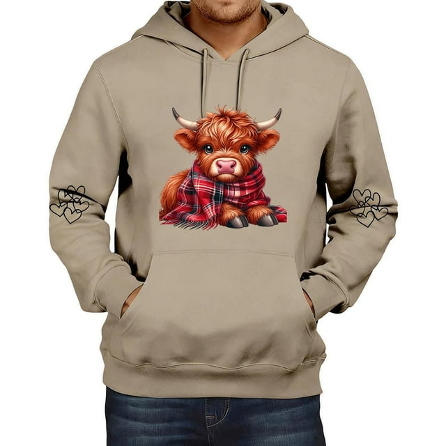 MHFRRA Sudadera con Capucha Informal de Manga Larga, Suave y Cómoda, Ideal para Uso Diario y Actividades Al Aire Libre, con Cordón Ajustable y Un Espacioso Bolsillo Frontal Marrón