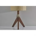thumbnail image 2 of Natural Chunky Tripod Walnut Wood Table Lamp, 2 of 3