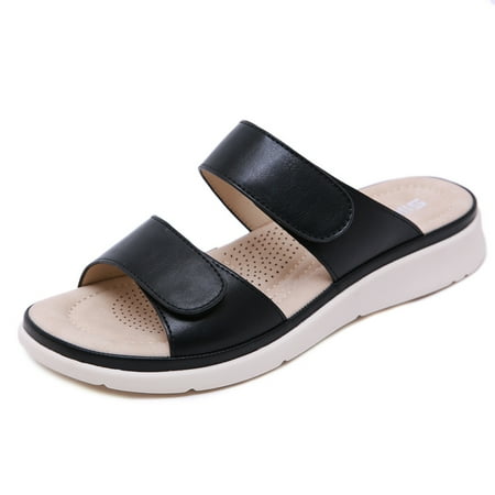 

Womens Sandals Ladies Holiday Beach Shoes Massage Sponge Plus Size Slippers