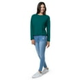 thumbnail image 2 of Lee Women's and Plus Crew Neck Cropped Waffle Knit Pullover Top, S-4X, 2 of 4