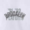 thumbnail image 4 of Men's Fanatics White Brooklyn Nets 2022 NBA Playoffs Dunk T-Shirt, 4 of 5