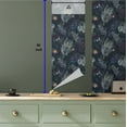 thumbnail image 5 of Ambesonne, Boho Forest Peel & Stick Wallpaper for Home, Exotic Leaf Pattern, 13"x36", Charcoal Grey and Plum, 5 of 5