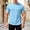 Sky Blue, variant on Mens Shirt Short Sleeve Crew Neck Shirts Lightweight Red Tee Shirt Men's Shirts Casual