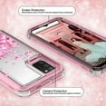 thumbnail image 2 of Galaxy S21 Ultra Case,Samsung S21 Ultra 5g Case Liquid Glitter Waterfall Shock Proof Phone Case Cute Girls Women for Samsung Galaxy S21 Ultra Case - Pink, 2 of 6