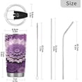 thumbnail image 3 of GZHJMY Mandala Tumbler with Lid & Straw,Reusable Double Wall Stainless Steel Vacuum Insulated Travel Mug, 3 of 7