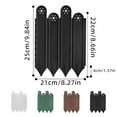thumbnail image 3 of NEGZHI 5-Pack Plastic Landscape Fencing (3.93"x7.87"): Short Picket Border Panels for Flowerbeds & Pathways - Decorative Yard Edging with Insert Stakes, 3 of 8