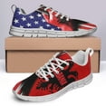 thumbnail image 4 of Albanian American Flag Shoes for Men Women Running Shoes Lightweight Walking Sneakers Mesh Athletic Sport Shoes White Size 3.5, 4 of 5