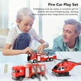 thumbnail image 4 of Ensemble d'Hélicoptère de Pompier, Simulation Éducative Couleur Vive Véhicule d'Urgence Incendie 1:50 Moulé sous Pression Détails Parfaits pour Jeu de Rôle pour Enfants, 4 of 8