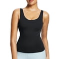 thumbnail image 2 of BALEAF Freeleaf Longline Sports Bras for Women, Wirefree 3D Molded Cup Tank Tops, Medium Impact Yoga Workout Running Bra Black L-XL, 2 of 6