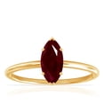 thumbnail image 1 of GemsNY July Birthstone - Dainty Marquise Four Prong Ruby Solitaire Ring (Grade - AA | 1.50cts.), 1 of 4