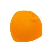 Top Headwear Cuffless Beanie For Men Women, Unisex Short Beanies Skull Cap, Gold