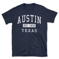 thumbnail image 1 of Austin Texas Classic Established Men's Cotton T-Shirt, 1 of 1