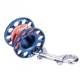 thumbnail image 1 of 30m DIY Fishing Reel Spool Line Mini Aluminium Reel Baitcasting Reel Spool with Stainless Steel Double Ended Hook ,Rigid Aluminum Skeletal Frame, 1 of 7