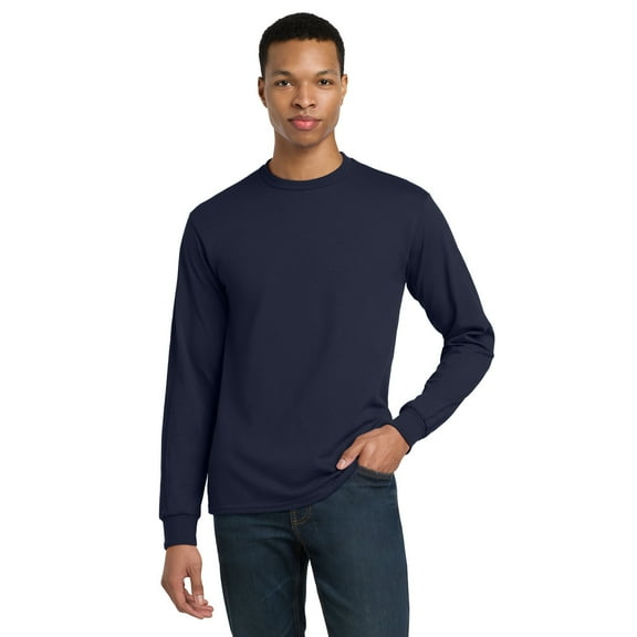 Gildan Classic Fit Men Long Sleeve T-Shirt, DryBlend Crewneck Tee, 15 Colors, Sizes S-3XL